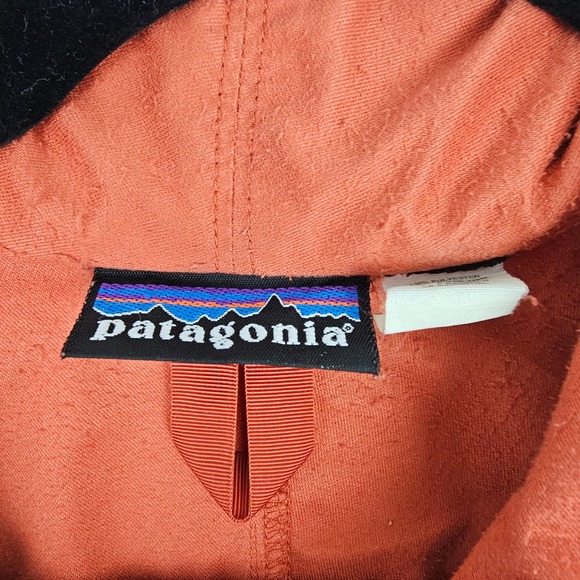 Patagonia Women's Orange Black Lightweight Windbreaker Jacket Activewear Medium - Picture 13 of 13